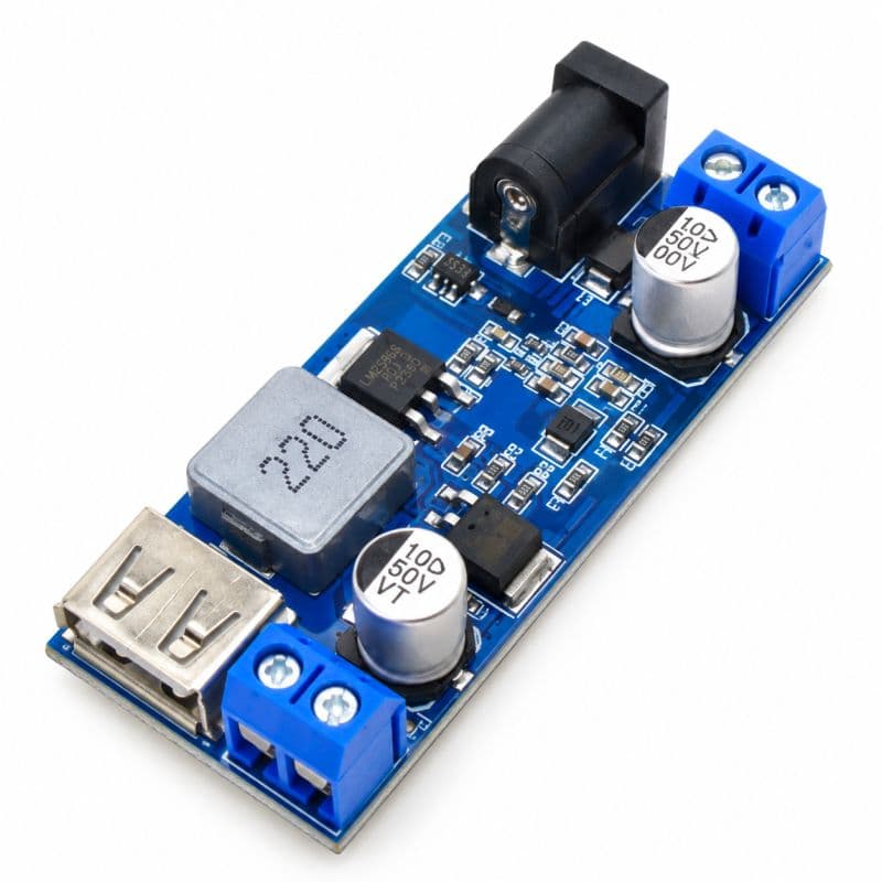 LM2596S DC-DC Step-Down Power Supply Module 5A Adjustable USB Charger