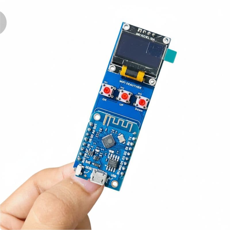 ESP8266 D1 Mini WiFi Development Board with OLED Screen & Control Buttons