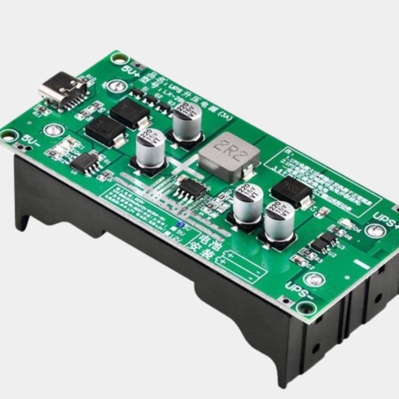 TZT Type-C 15W 3A 18650 Charger Module 5V 9V 12V Boost UPS Power Supply