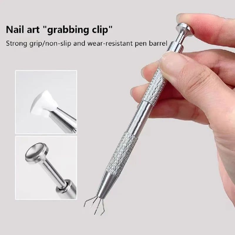 4-Claw Precision Metal Grabber Pickup Tool for Jewelry, Electronics & DIY Repair