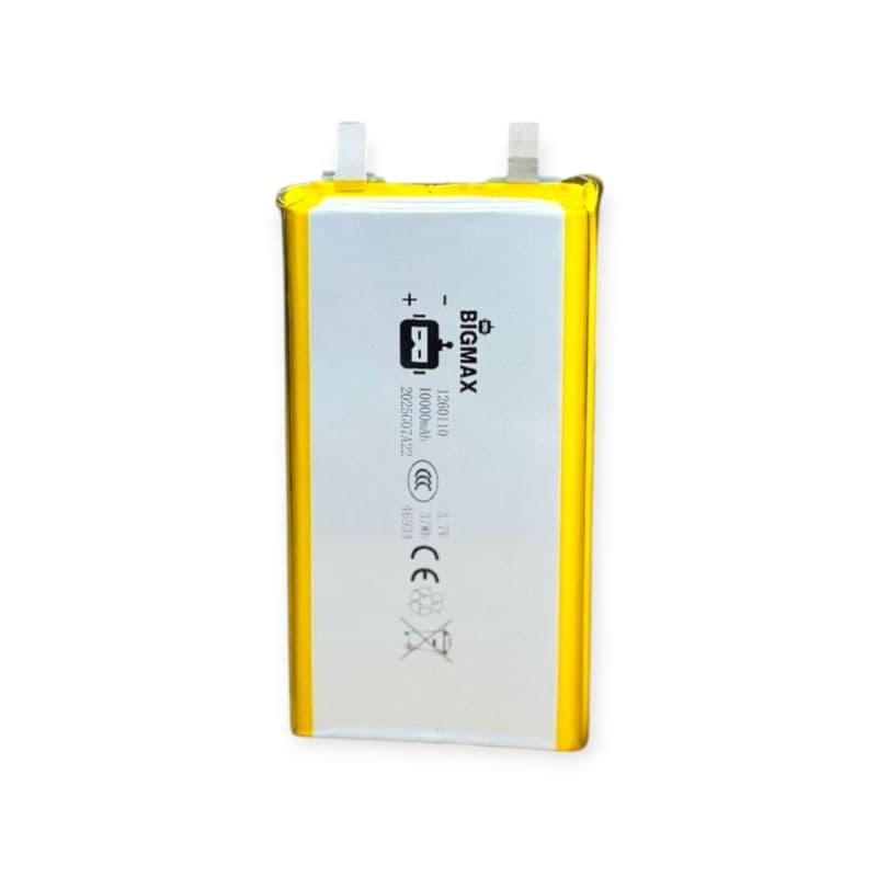 BIGMAX 3.7V 10000mAh Lithium Polymer Li-Po Battery | 10Ah High-Capacity Cell for DIY Power Banks