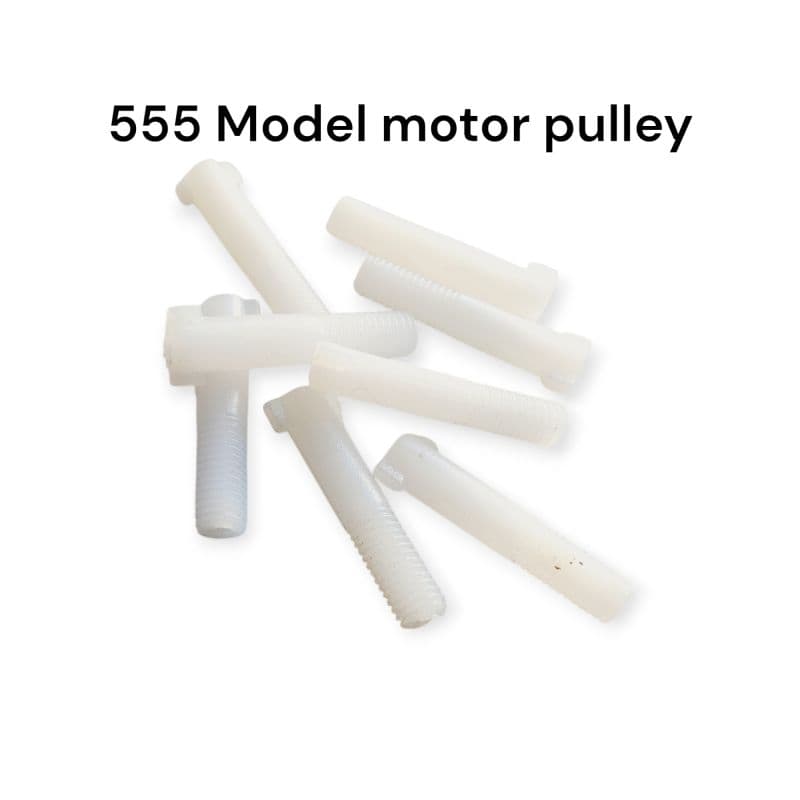 555 DC Motor Pulley | Lightweight Plastic Shaft Connector for Robotics, Toy Cars & DIY Mechanisms