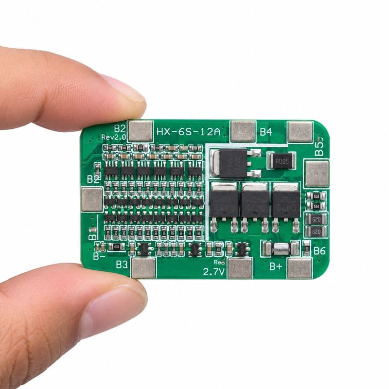 6S 12A 24V Li-ion BMS Board | 18650 Battery Overcharge & Over-Discharge Protection