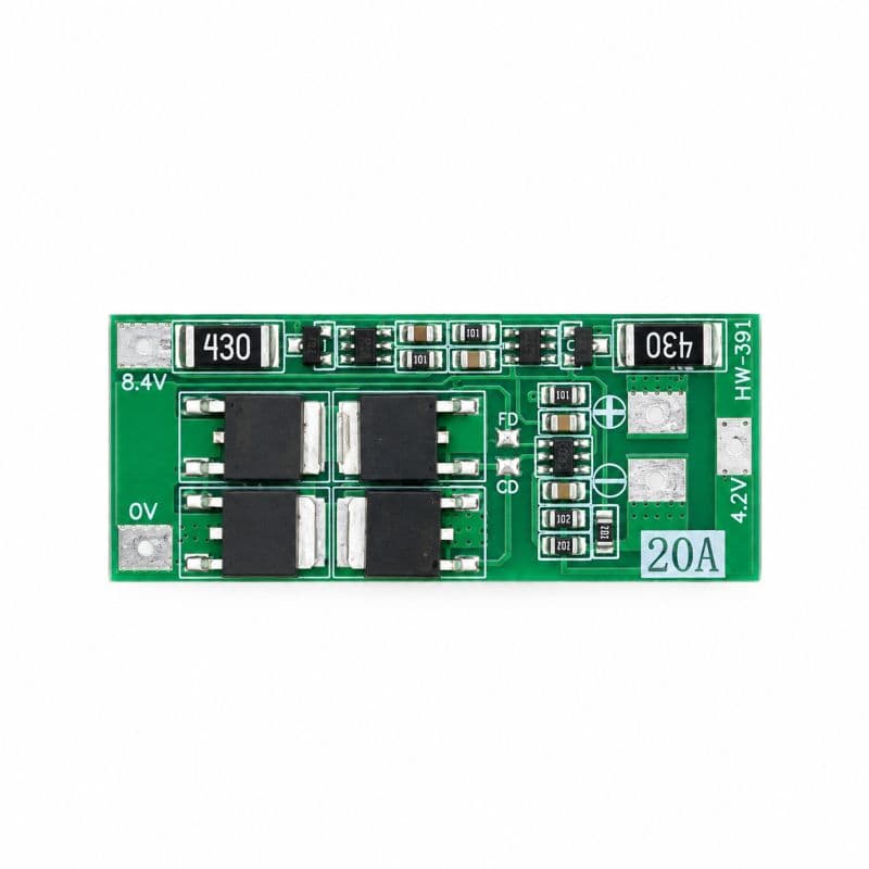 2S 20A Li-ion BMS Circuit Module | 8.4V 2S Battery Protection Board