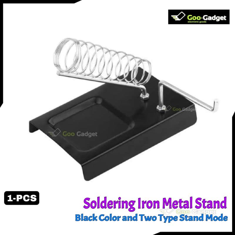 Metal Soldering Iron Stand Dual-Position Holder for Soldering Workbench