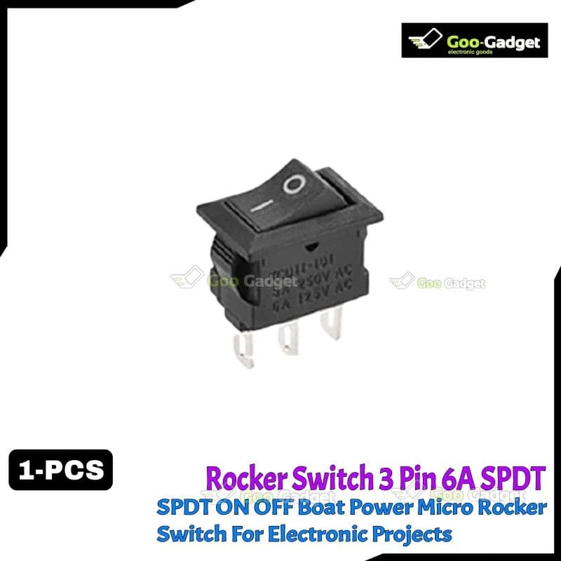 3 Pin 6A 250V Micro Rocker Switch SPDT 2 Position ON/OFF Boat Switch