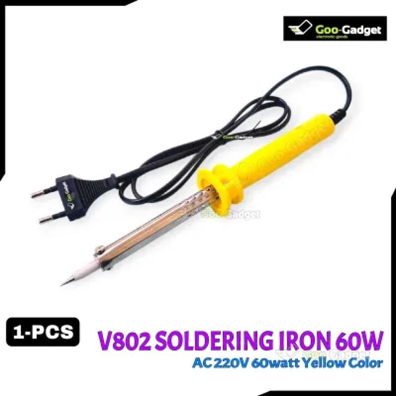 V-802 60W 250V Electric Soldering Iron for Electronics Repair & DIY