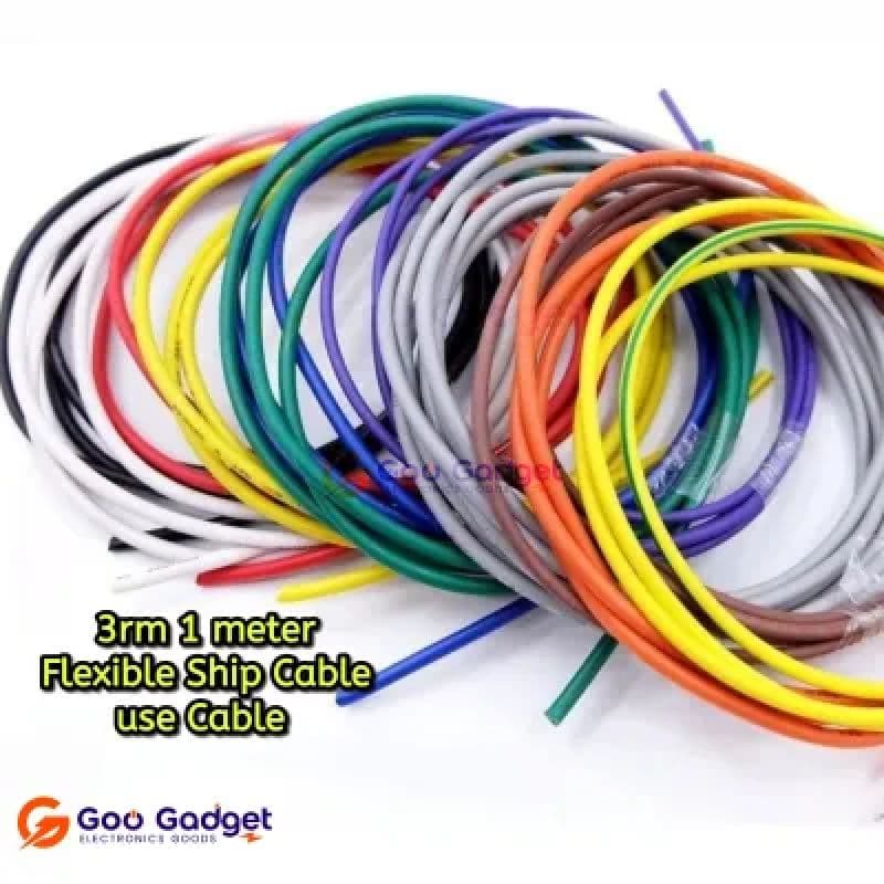 3RM Flexible Ship Use Cable 1 Meter 1 Pair Reclaimed Marine Grade Wire