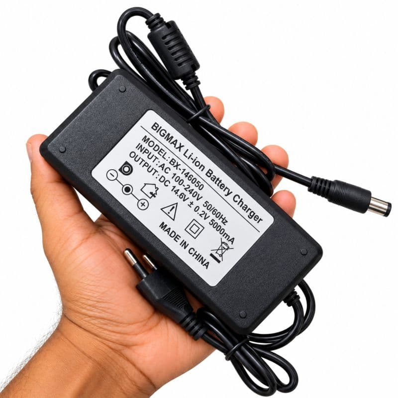 14.6V 5A BigMax LiFePO4 Battery Charger | 4S 12.8V Battery Charger with Cooling Fan