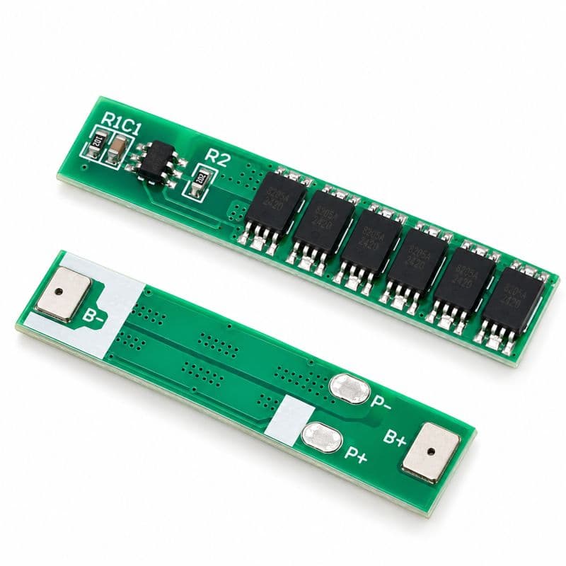 1S 15A 3.7V Lithium-Ion Battery Protection Board | 6 MOSFET BMS for 18650 Battery