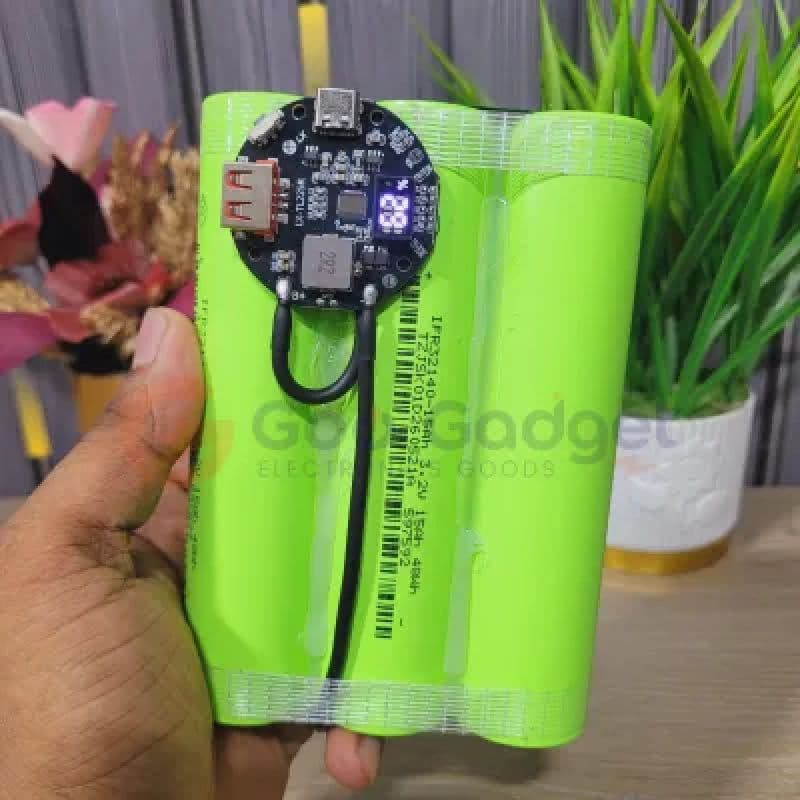 3.2V 45Ah LiFePO4 Fast Charging Power Bank | 32140 45Ah Battery Pack with Digital Display