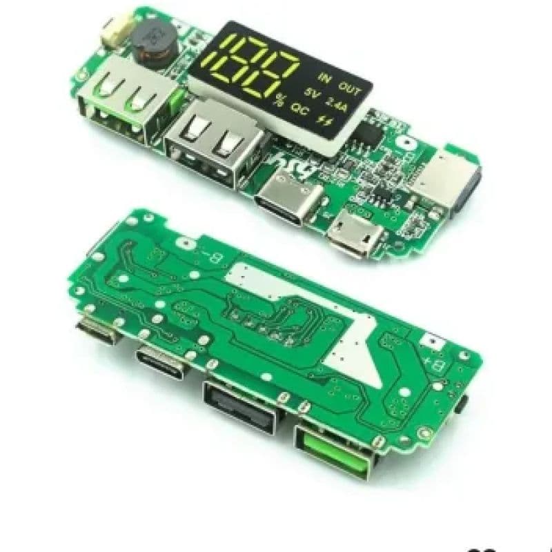 18650 Power Bank Module | 5V 2A Fast Charging Board with Digital Display