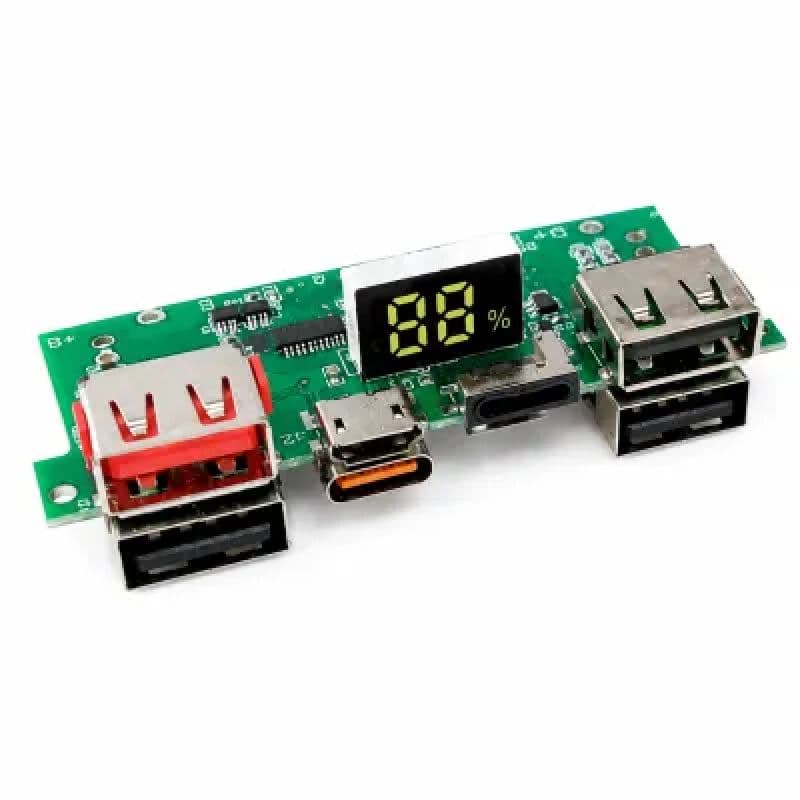 22.5W IP5356 Fast Charging Power Bank Circuit Board | Digital Display & Type-C Multi-Port