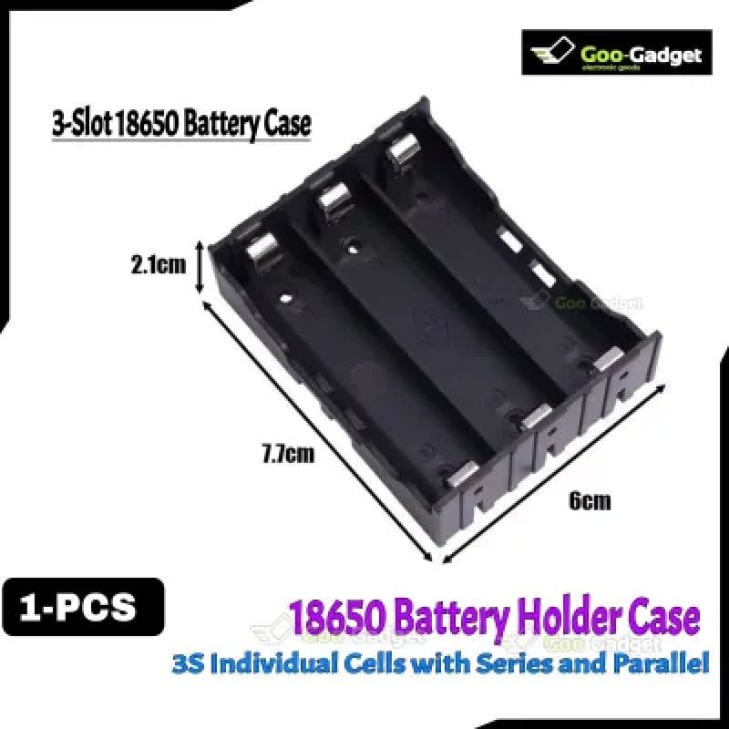 3× 18650 Battery Holder | Individual Cell Series & Parallel PCB Mountable Holder