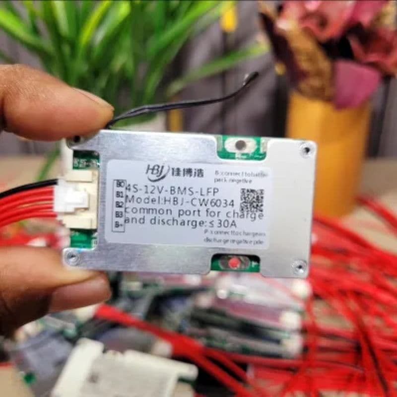 4S 30A LiFePO4 Battery BMS | HBJ-CW6034 12.8V Protection Board with NTC Sensor