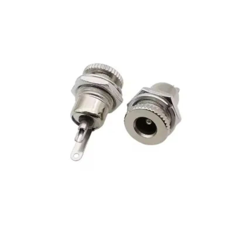 5.5×2.1mm DC Female Panel Mount Charging Socket | DC-099 Metal Power Jack