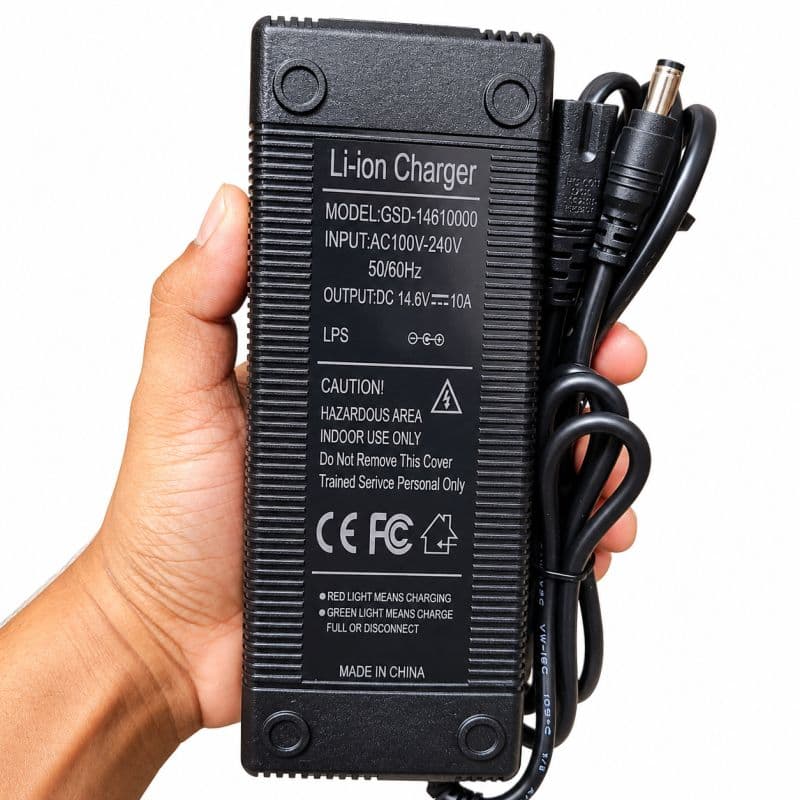 14.6V 10A LiFePO4 Battery Charger | 12V 4S Lithium Iron Phosphate Battery Charger