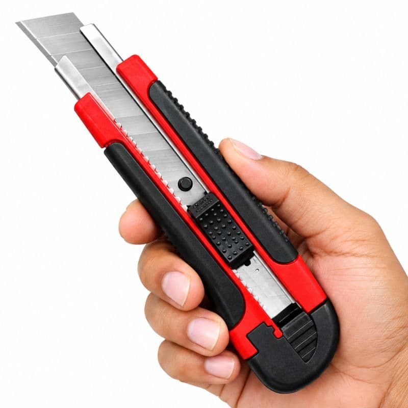 18mm Heavy Duty Cutter Knife | Retractable Snap-Off Utility Blade for Packaging & DIY