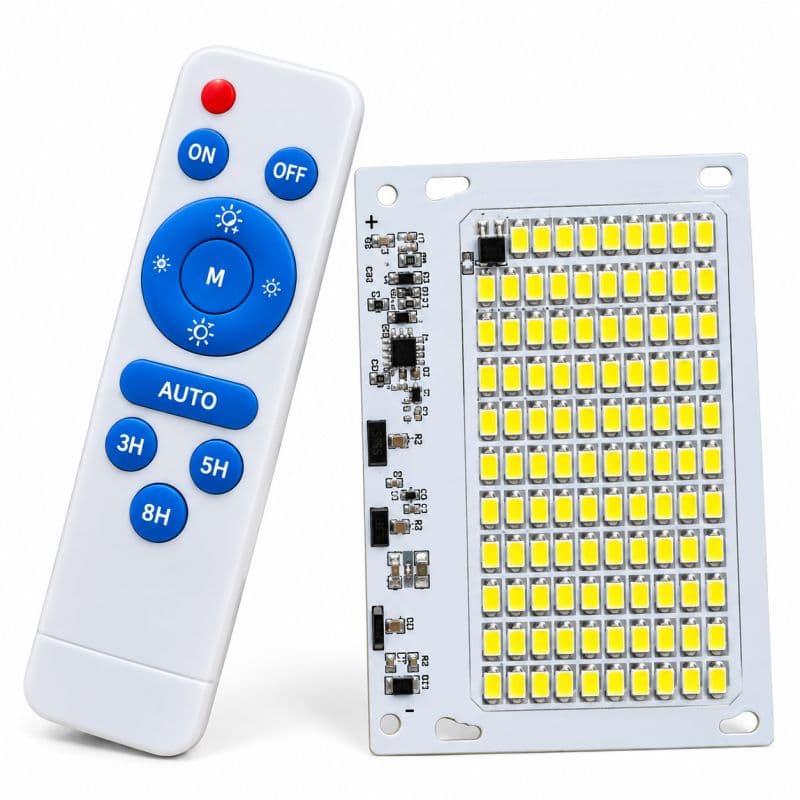 60W Solar LED Light Board | 3.2V LiFePO4 / 3.7V Li-Ion | SMD 2835 with IR Remote Control