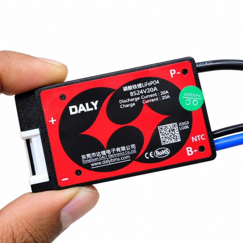 8S 24V 20A LiFePO4 BMS | Daly 8S Battery Protection Board for 24V LiFePO4 Battery Pack
