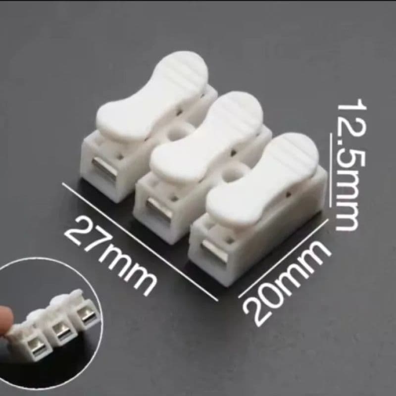 CH3 Quick Splice Lock Wire Connector 3 Channel Lever Lock Cable Connector