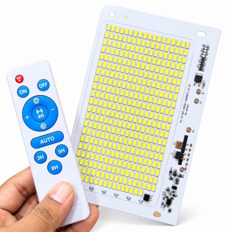 200W 3.2V Solar LED Light Panel with Remote Control and Timer Function