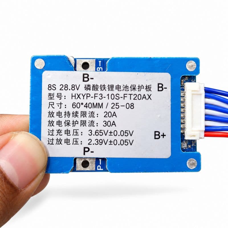 8S 24V 25.6V 20A LiFePO4 Battery Protection BMS Board