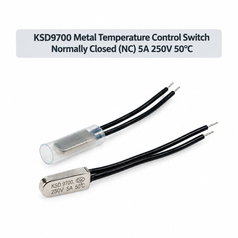 KSD9700 50°C 5A 250V NC Automatic Reset Metal Temperature Control Switch