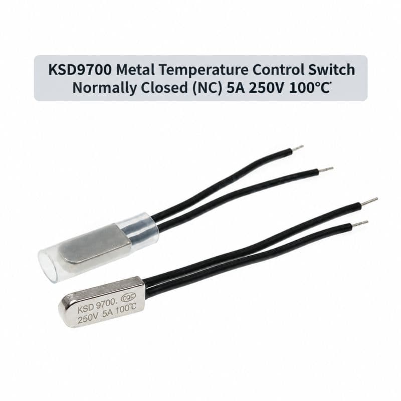 KSD9700 100°C 5A 250V NC Automatic Reset Metal Temperature Control Switch