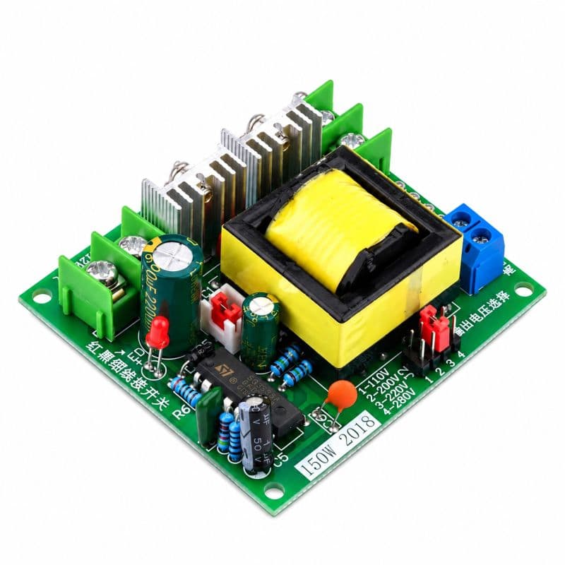 150W 12V to 220V DC-AC Inverter Module | Adjustable 110V/200V/220V/280V High-Voltage Boost