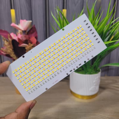 4V 100W Warm White LED Light Panel with Red & Blue Emergency Signal Light_img_0