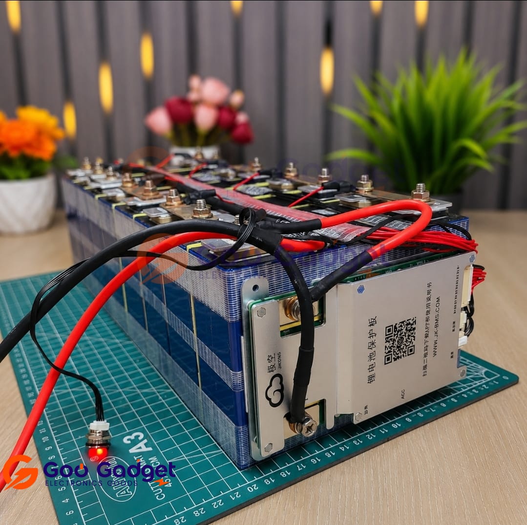 24V 100Ah LiFePO4 Battery Pack with JK 200A Smart BMS CATL Cells