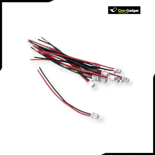 JST 1.25mm Pitch 2-Pin Connector Wire Cable Single End for Electronics