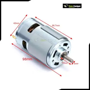 775 High-Speed 12V DC Motor with 21000RPM Double Ball Bearing High Torque Performance