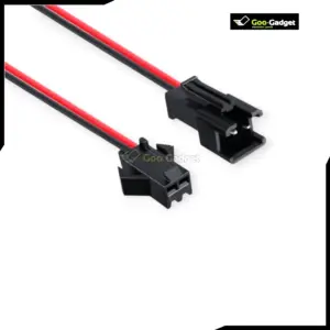 JST 2-Pin Connector Kit with 22 AWG Wires for Electronics DIY Projects and Circuits