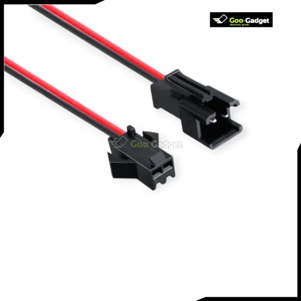 JST 2-Pin Connector Kit with 22 AWG Wires for Electronics DIY Projects and Circuits