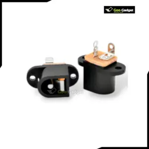 DC Power Jack Female Socket Panel Mount with 2-Pin Connector for Electronics