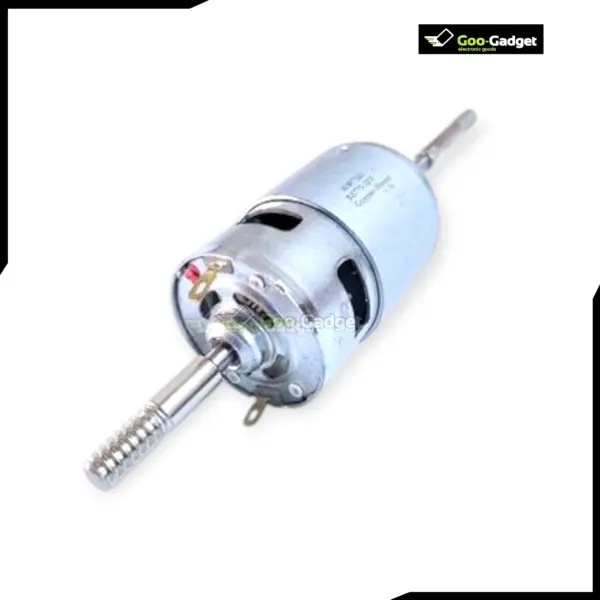 775 12V DC Fan Motor with Long Shaft and Double Threaded Coupler - Image 3