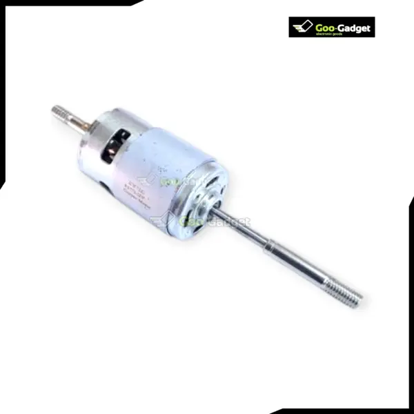 775 12V DC Fan Motor with Long Shaft and Double Threaded Coupler - Image 2