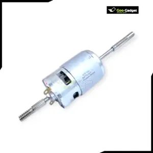 775 12V DC Fan Motor with Long Shaft and Double Threaded Coupler