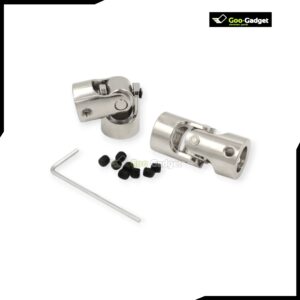 775 Motor Shaft Connector 5mm to 3mm Stainless Steel Coupler for DIY Robotics and Electronics
