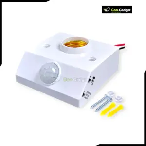 Infrared Motion PIR Sensor Light Lamp Holder Switch E27 Lamp Holder Converter with Detection