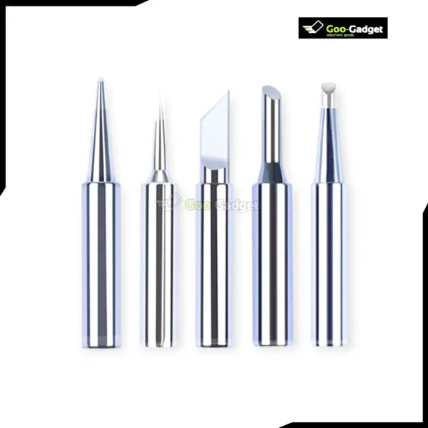 5-Piece Pure Copper Soldering Iron Tip Set for Koocu V900 V501 V90OC XCY908 Models