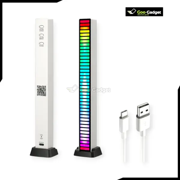 3D 4OLED Sound Control Rhythm Lights Music Level Strip Light Spectrum Analyzer for Creative Lighting Assembly