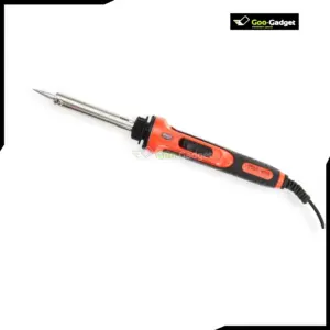 60W Temperature Controlled Electric Soldering Iron with Red Handle LED Indicator and Heat Resistant Grip