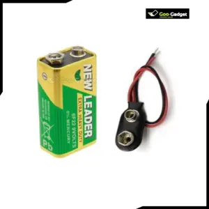 Leader 6F22 9V Battery with Connector High Quality Power Supply for Electronics Assembly Projects