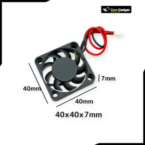 5V 0.08A Brushless DC Cooling Fan 40mm x 40mm x 7mm with Connector for Electronics Assembly