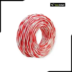 1 Yards 14/76 PVC Insulated Flexible Copper Wire Cable - 0.75 sqmm - Red & White