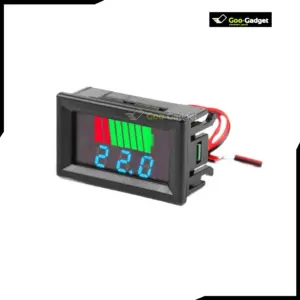 DC 12V-60V Battery Capacity Indicator Lead-Acid Battery Charge Level LED Tester with Red Digital Voltmeter for Assembly Projects