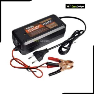 Portable 12V 5A Smart Battery Charger with Alligator Clips for Efficient Battery Assembly and Charging